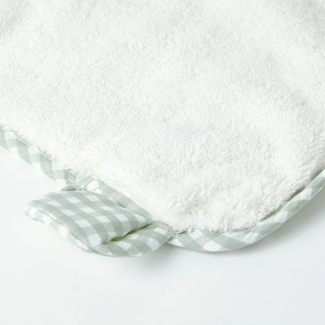 Cape de bain coton bio Beige+Multicolore+Vert 13 - vertbaudet enfant 