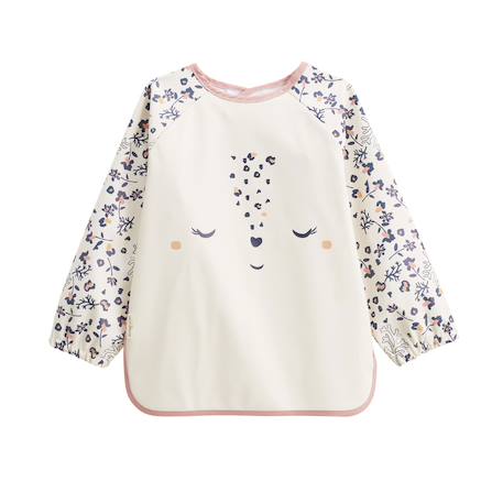 Lot de 2 bavoirs tablier manches longues céleste Ecru 3 - vertbaudet enfant 