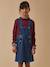 Robe tablier en denim fille Denim brut 1 - vertbaudet enfant 