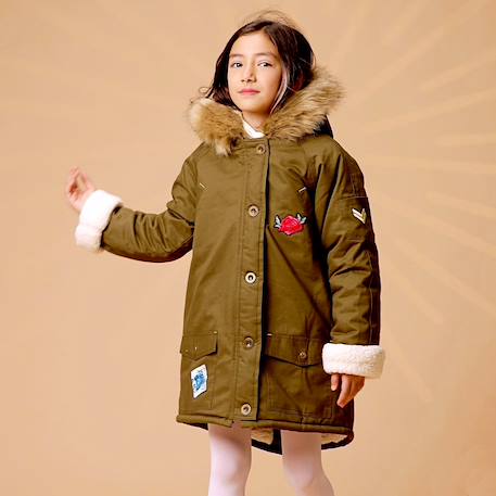 Fille-Parka longue à capuche   2-16 ans  rock & love