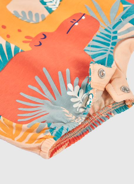 Barboteuse bébé coton Orange 4 - vertbaudet enfant 