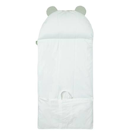 Sac de couchage coton bio Bleu+Fleurs beiges+Vichy vert 17 - vertbaudet enfant 