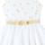 Robe demoiselle d'honneur  avec noeud hepburn Blanc doré+Blanc paillettes dorées 11 - vertbaudet enfant 