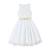 Robe demoiselle d'honneur  avec noeud hepburn Blanc doré+Blanc paillettes dorées 10 - vertbaudet enfant 