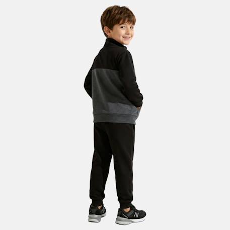 Ensemble sweat et pantalon jogging garçon à imprimé Noir 2 - vertbaudet enfant 