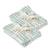 Lot de 12 lingettes lavables coton bio Ananas+Baleines+Fleurs beiges+Fleurs roses+Géométrique+Vichy vert 21 - vertbaudet enfant 