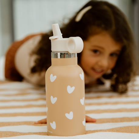 Gourde isotherme caramel (350 ml) Beige, blanc+Ecru, marron+Marron, beige 2 - vertbaudet enfant 