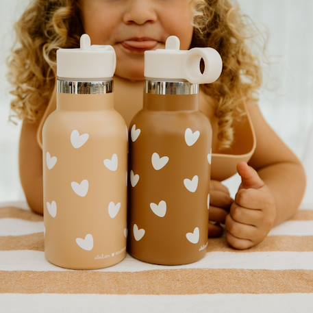 Gourde isotherme caramel (350 ml) Beige, blanc+Ecru, marron+Marron, beige 3 - vertbaudet enfant 
