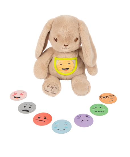 Peluche lapin Marcel des emotions 40 cm Beige 1 - vertbaudet enfant 