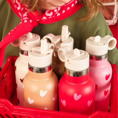 Gourde isotherme caramel (350 ml) Beige, blanc+Ecru, marron+Marron, beige+Rose, rouge 19 - vertbaudet enfant 