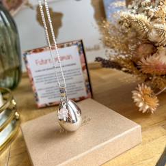 Vêtements de grossesse-Bola de grossesse goutte argent quartz