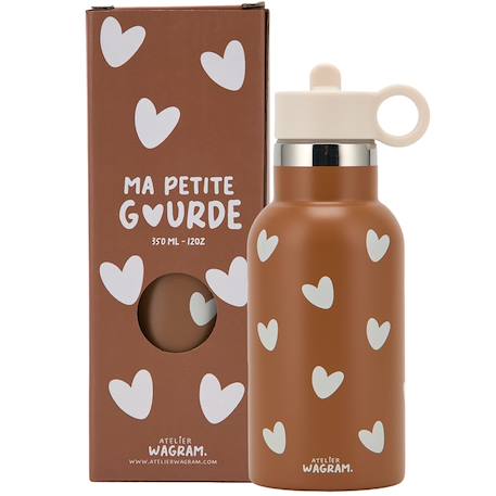 Gourde isotherme caramel (350 ml) Beige, blanc+Ecru, marron+Marron, beige 10 - vertbaudet enfant 
