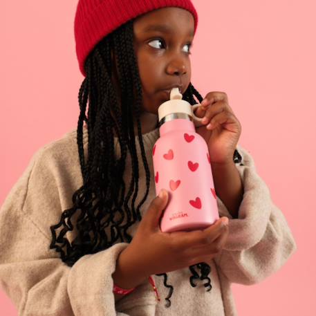 Gourde isotherme caramel (350 ml) Beige, blanc+Ecru, marron+Marron, beige+Rose, rouge 17 - vertbaudet enfant 