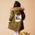 Parka longue à capuche   2-16 ans  rock & love Kaki 2 - vertbaudet enfant 