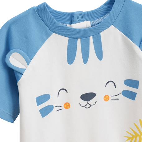 Pyjama enfant manches courtes biscarosse Ecru 3 - vertbaudet enfant 