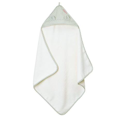 Cape de bain coton bio Beige+Multicolore+Vert 11 - vertbaudet enfant 
