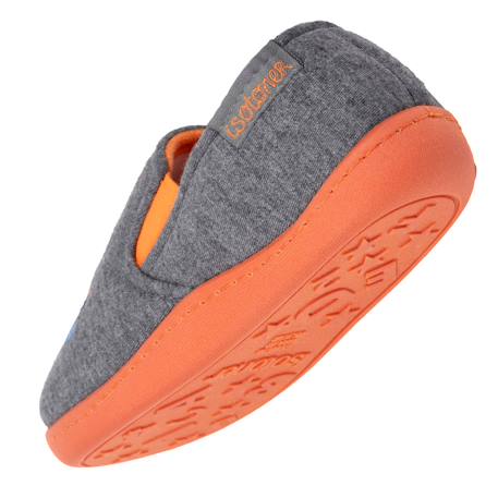 Chaussons mocassins jersey, maintien du pieds, semelle légère, souple Gris chiné 5 - vertbaudet enfant 