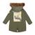 Parka longue à capuche   2-16 ans  rock & love Kaki 3 - vertbaudet enfant 