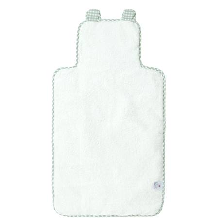 Tapis à langer de voyage coton bio Bleu+Caramel+Fleurs beiges+Vichy vert 19 - vertbaudet enfant 