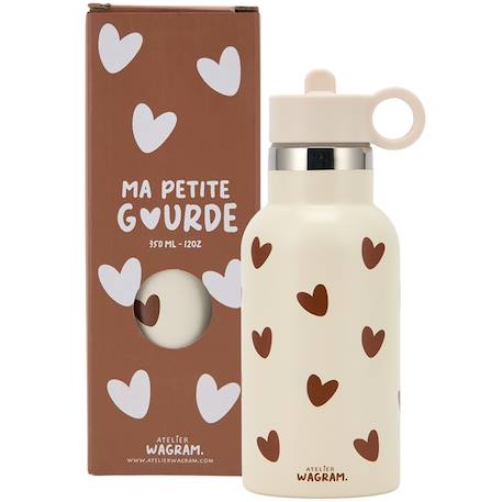 Gourde isotherme caramel (350 ml) Beige, blanc+Ecru, marron+Marron, beige 5 - vertbaudet enfant 