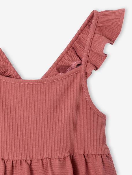 Robe fille sans manches marine+vieux rose 8 - vertbaudet enfant 