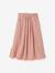 Jupe longue gaze de coton bio rose pâle 1 - vertbaudet enfant 