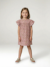 Robe fille en gaze de coton imprimée beige+beige imprimé+rose pâle+vanille 8 - vertbaudet enfant 