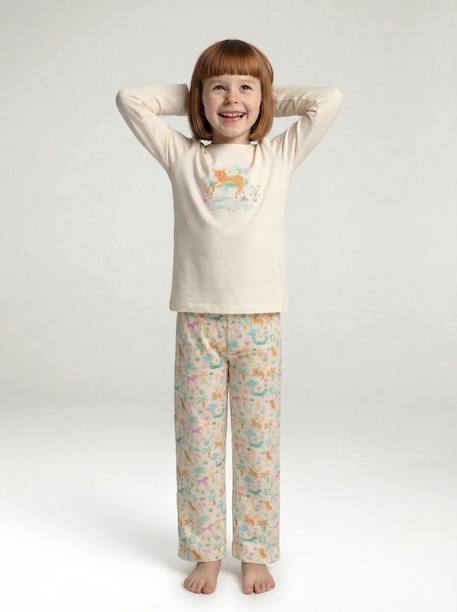 Lot de 2 pyjamas jungle fille écru 2 - vertbaudet enfant 
