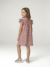 Robe fille en gaze de coton imprimée beige+beige imprimé+rose pâle+vanille 13 - vertbaudet enfant 