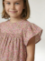 Robe fille en gaze de coton imprimée beige+beige imprimé+rose pâle+vanille 12 - vertbaudet enfant 