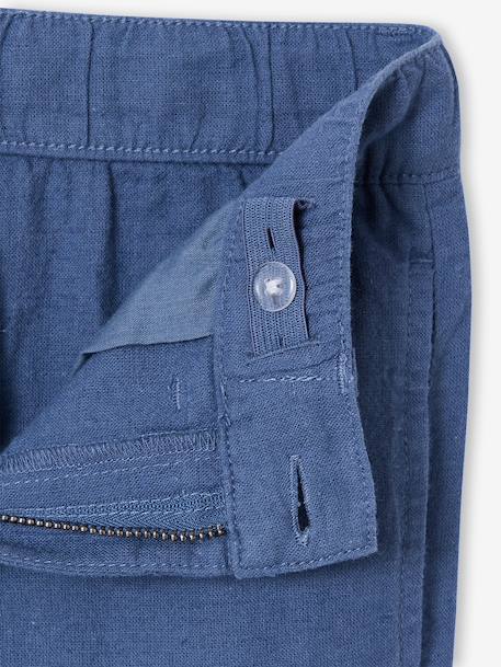 Pantalon garçon léger morphologie médium bleu 8 - vertbaudet enfant 