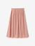 Jupe longue gaze de coton bio rose pâle 2 - vertbaudet enfant 