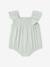 Combinaison bébé fille coton bio moutarde+vert d'eau 6 - vertbaudet enfant 