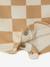 Salopette courte bébé molleton imprimé carreaux beige+rayé bleu 6 - vertbaudet enfant 