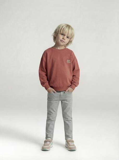 Pantalon garçon indestructible facile à enfiler beige+bleu nuit+kaki+vert sauge 16 - vertbaudet enfant 