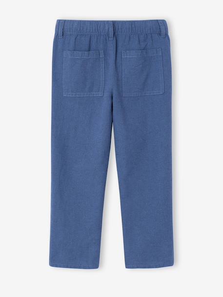 Pantalon garçon léger morphologie médium bleu 5 - vertbaudet enfant 