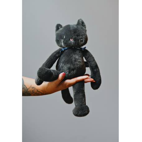 Peluche chat méloé 37 cm Gris+Noir+Rose 11 - vertbaudet enfant 