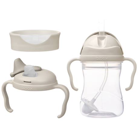 Tasse d'apprentissage évolutive sage (3 pièces) Beige+Vert d'eau 1 - vertbaudet enfant 