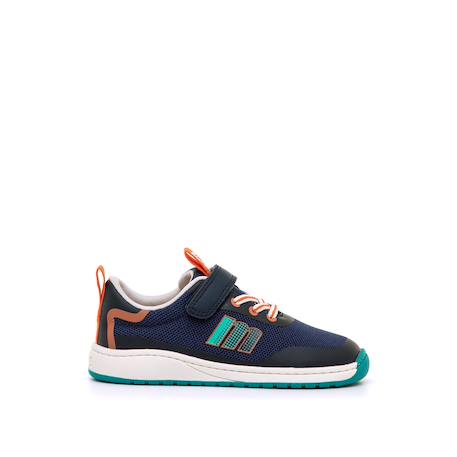 Sneakers garçon textile lacets- fermeture adhésive barefoot Black+bleu foncé–turquoise+Grey 7 - vertbaudet enfant 