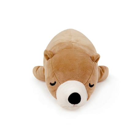 Grande peluche nemu nemu cookie ours brun (53 cm) Marron, beige, noir 2 - vertbaudet enfant 