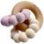 Anneau de dentition sedna lilas Violet, blanc 1 - vertbaudet enfant 
