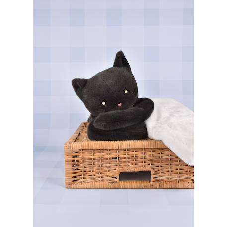 Peluche chat méloé 37 cm Gris+Noir+Rose 7 - vertbaudet enfant 