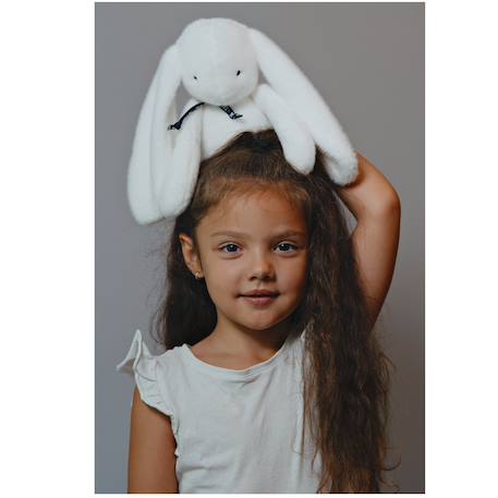 Peluche lapin méloé 37 cm Blanc+Noir+Orange sanguine+Rose+Rose clair+Rose fushia+Rose pastel+Rouge+Vert sapin 2 - vertbaudet enfant 