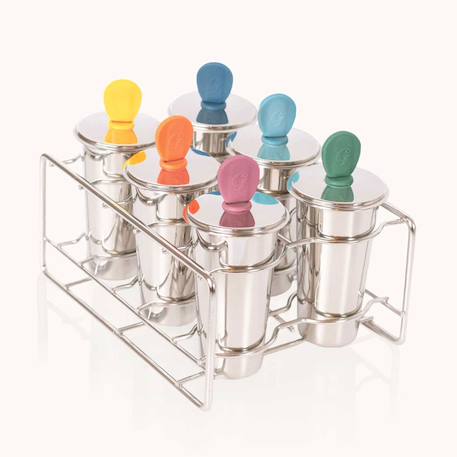 Garçon-Accessoires-Fourniture scolaire-6 moules à glaces inox freezy 120 ml
