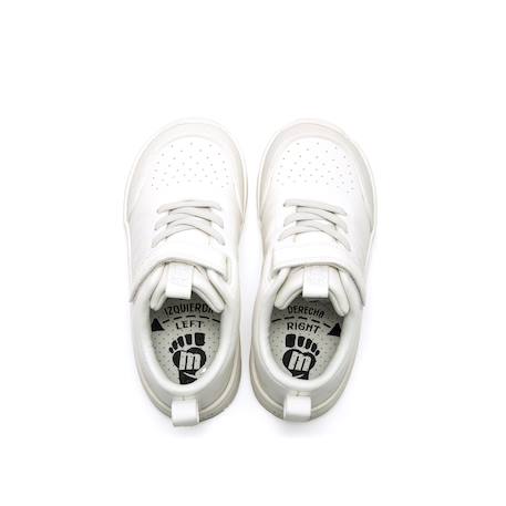 Sneakers garçon synthétique lacets- fermeture adhésive barefoot Blanc mat+Bleu vif+White 14 - vertbaudet enfant 