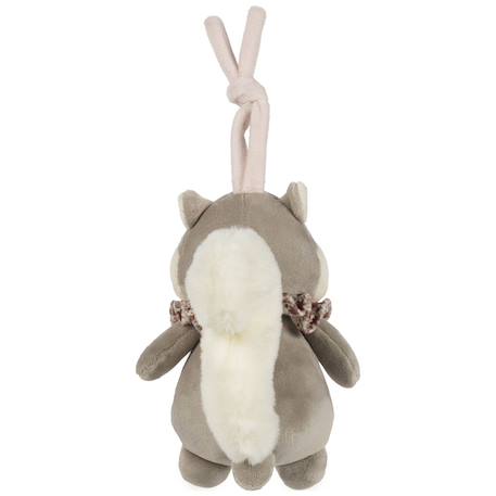 Peluche musicale écureuil cherry fleurs Mauve 2 - vertbaudet enfant 