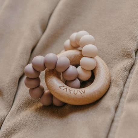 Anneau de dentition sedna lilas Violet, blanc 2 - vertbaudet enfant 