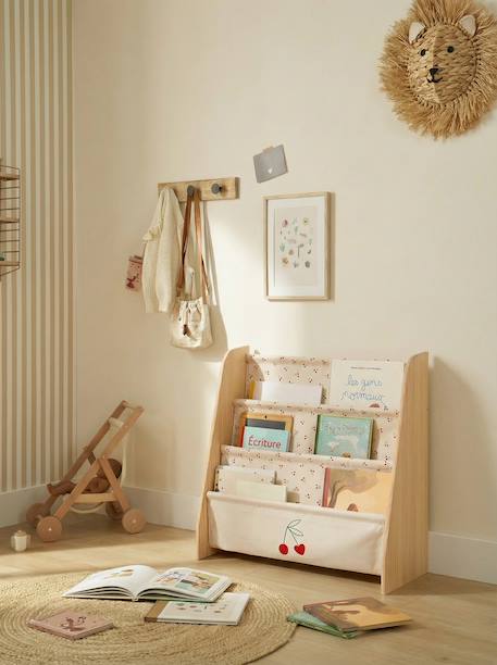 Rangement livre textile beige imprimé+blanc imprimé 7 - vertbaudet enfant 