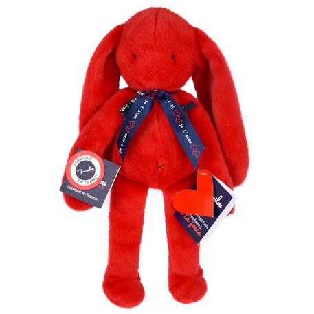 Peluche lapin méloé 37 cm Blanc+Noir+Orange sanguine+Rose+Rose clair+Rose fushia+Rose pastel+Rouge+Vert sapin 28 - vertbaudet enfant 