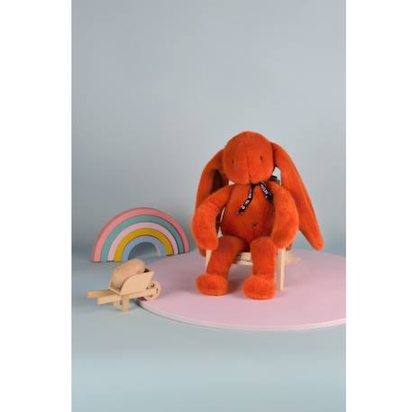 Peluche lapin méloé 37 cm Blanc+Noir+Orange sanguine+Rose+Rose clair+Rose fushia+Rose pastel+Rouge+Vert sapin 13 - vertbaudet enfant 